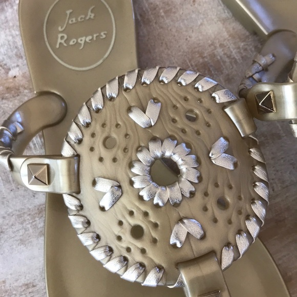 ☀️Jack Rogers Georgica Jelly Sandal {Gold} 5 - Picture 6 of 6